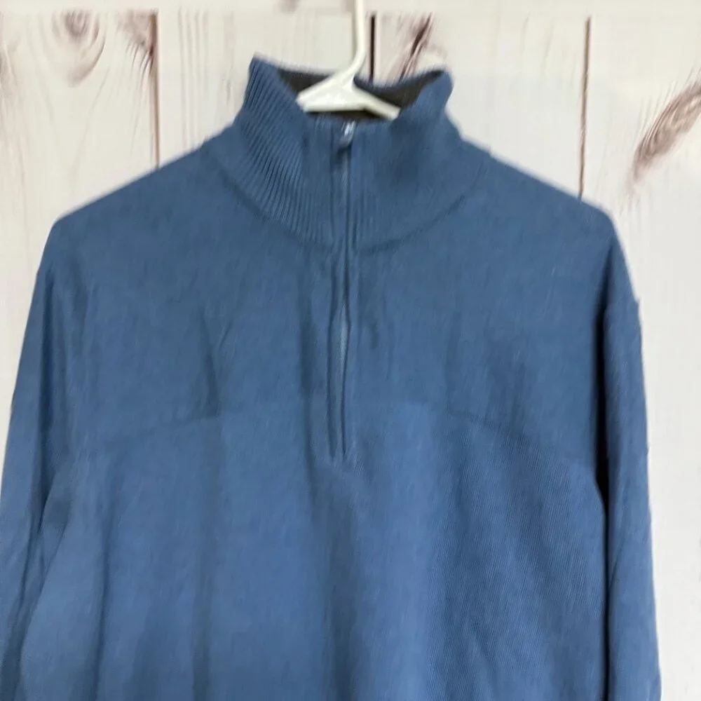 The North Face Mt. Tam‎ 1/4-Zip Sweater Men’s XL Blue Knit EUC